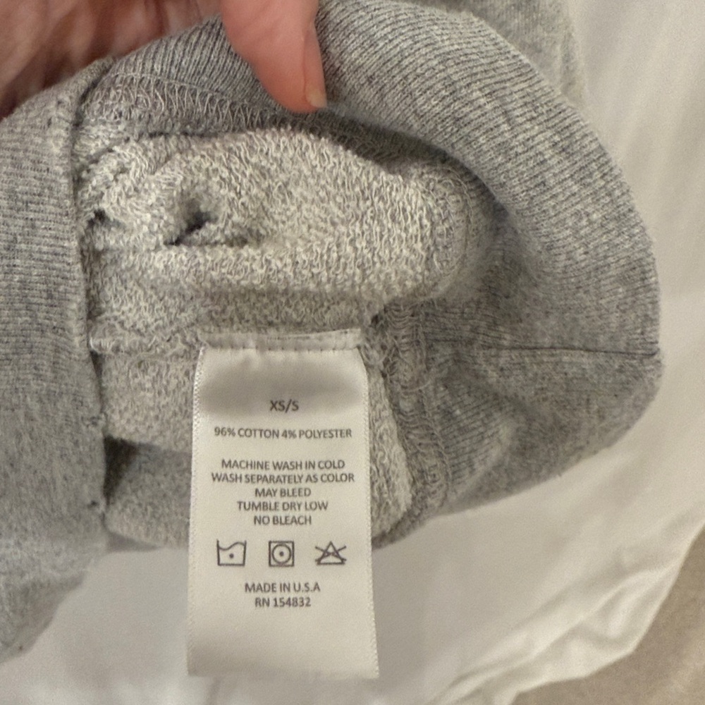 Gray Sweatshirt with Heart Detail - Picture 5 of 7